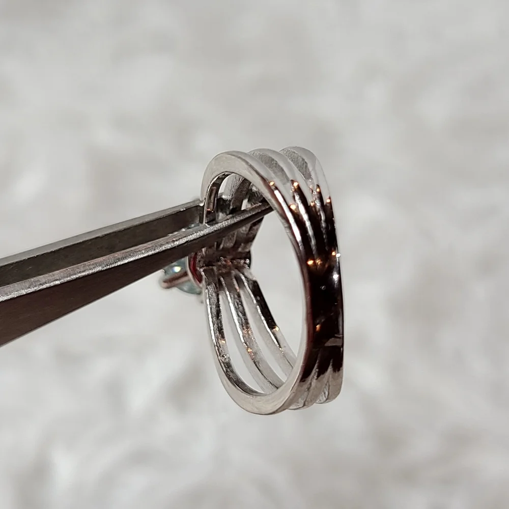 Moissanite 2 Carat Illusion Triple Band